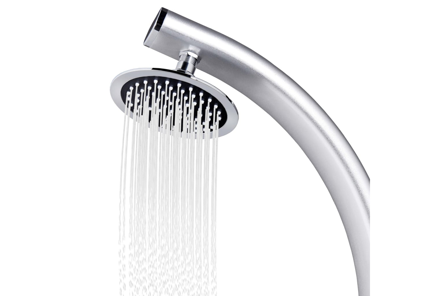 vidaXL 3070781 Garden Shower With Brown Base 220cm Aluminium-10