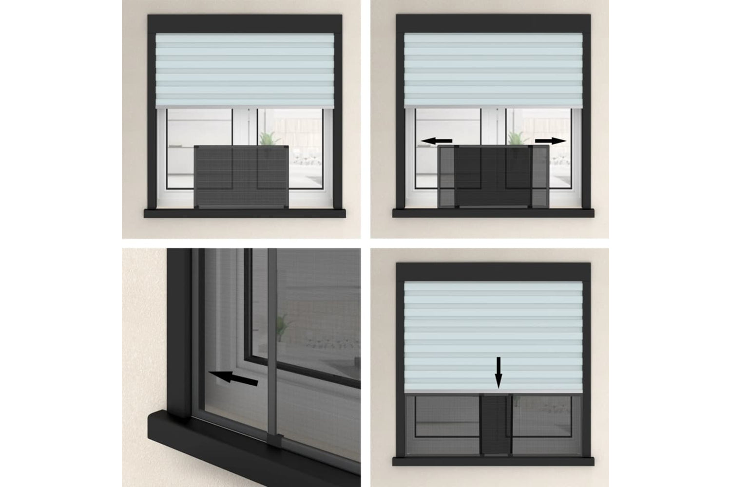Vidaxl 149040 Extendable Insect Screen For Windows Anthracite-10