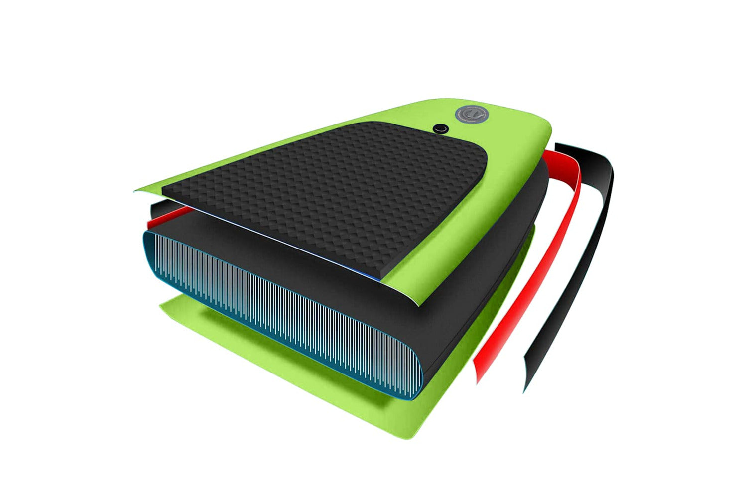 Vidaxl Inflatable Stand Up Paddleboard Set 366x76x15 Cm Green-9