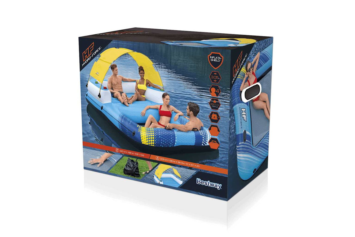 Bestway 93797 Hydro Force Floating Island 305x186x58 Cm-9