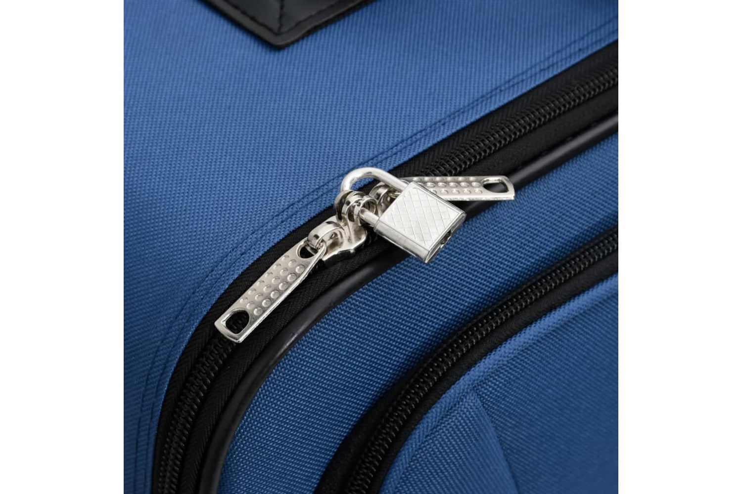 vidaXL 4002829 5 Piece Travel Luggage Set Bule Fabric-10