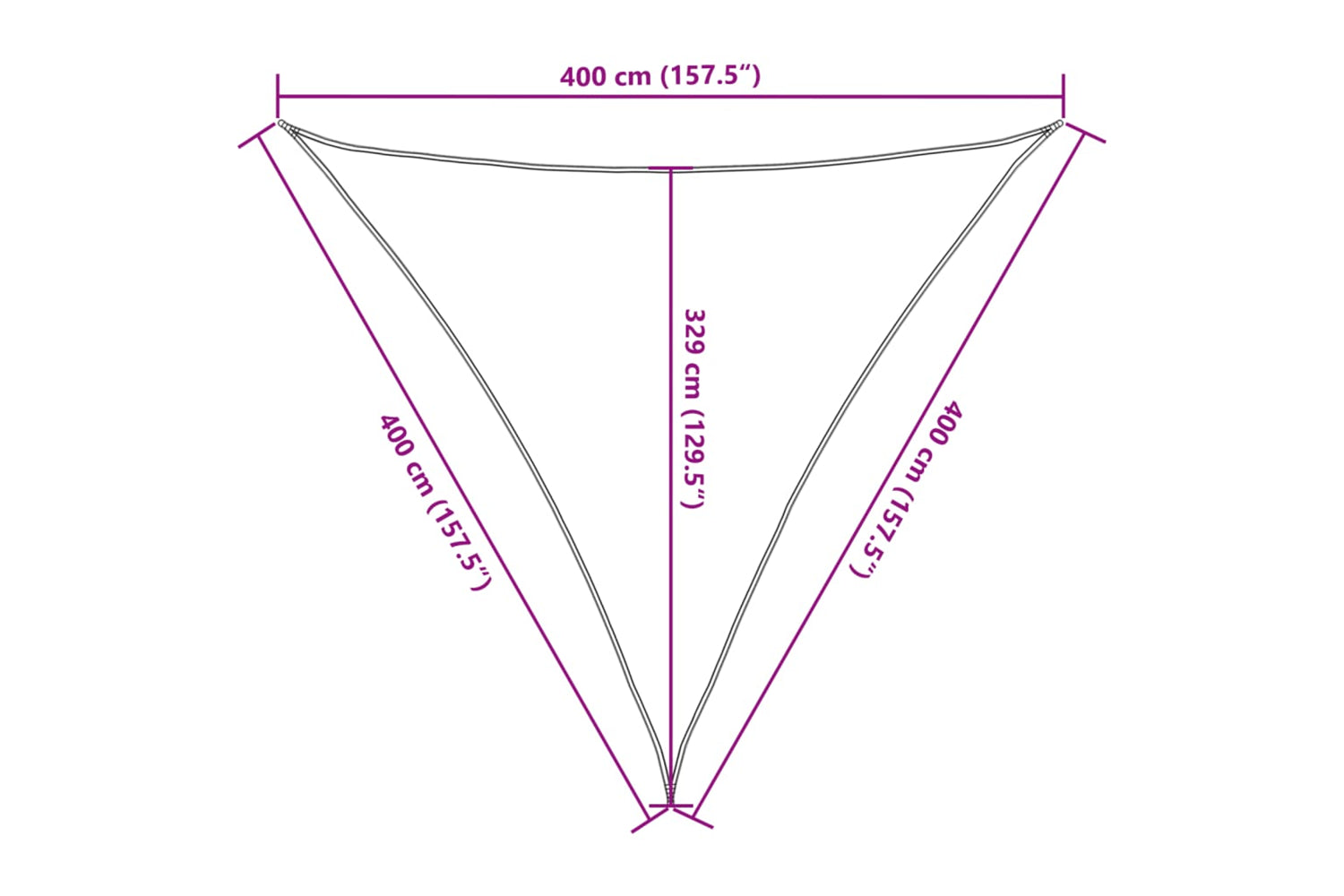 vidaXL 311148 Sunshade Sail 160 G/mÂ² Beige 4x4x4 M Hdpe-9