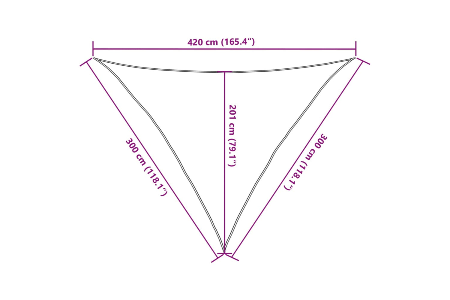 vidaXL 311309 Sunshade Sail 160 G/mÂ² Light Green 3x3x4.2 M Hdpe-9