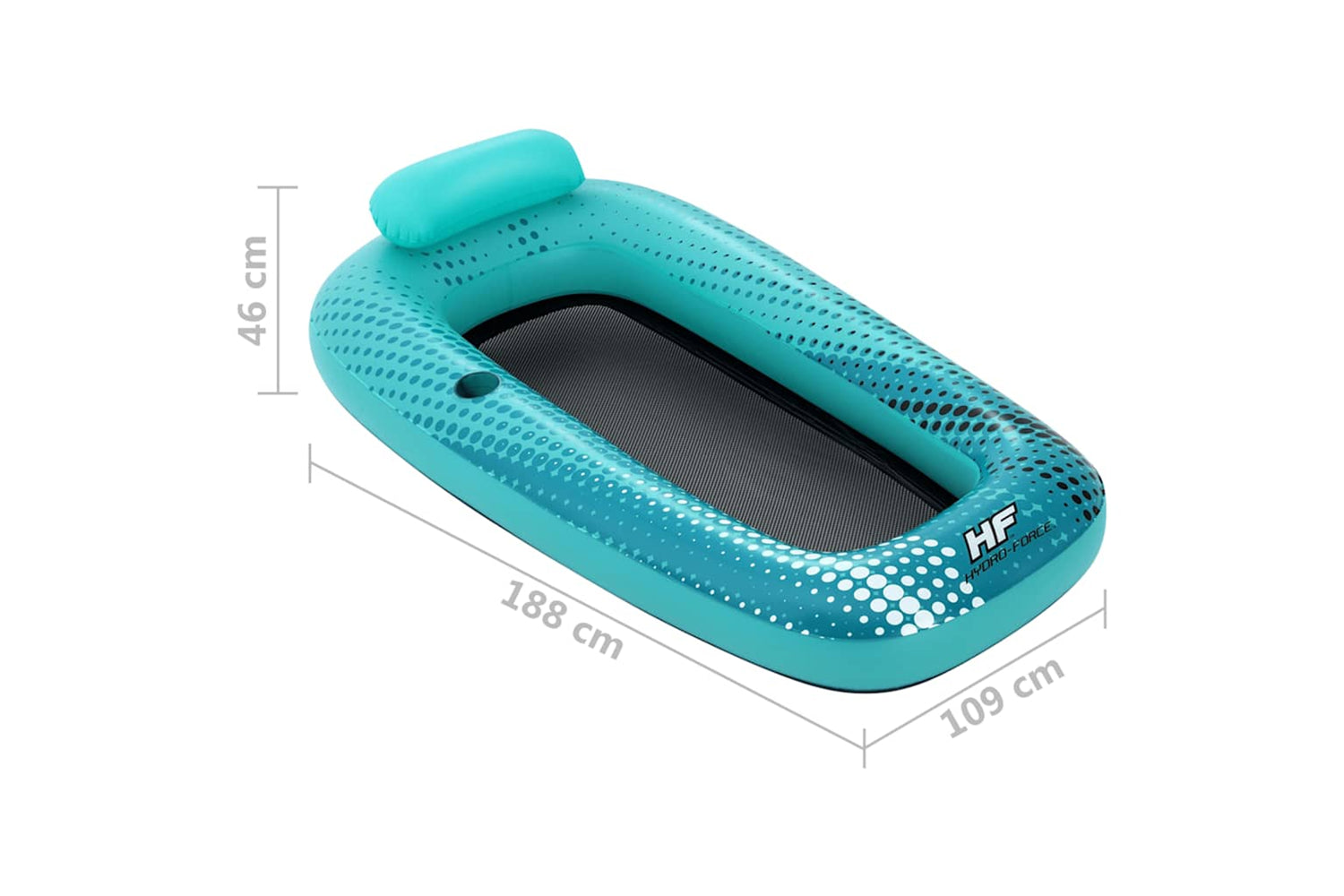 Bestway 93358 Hydro Force Sol Venture Mesh Lounge Float 188x109 Cm Blue-9
