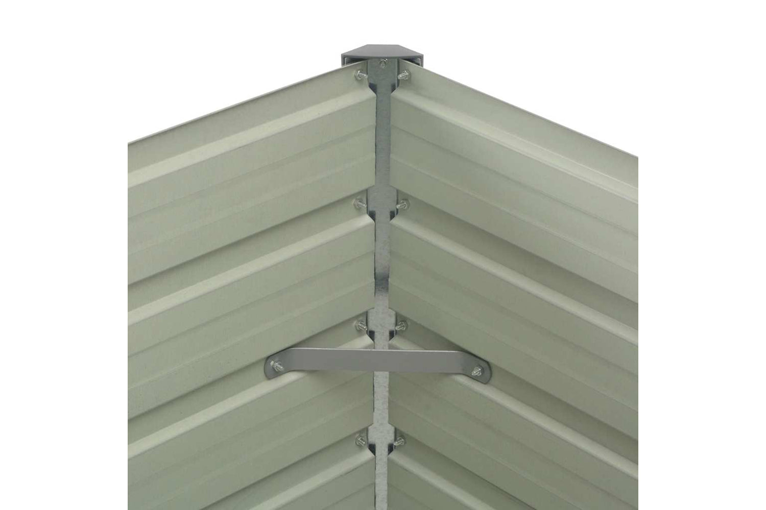 Vidaxl Raised Garden Bed Brown 100x100x77 Cm Galvanised Steel-9