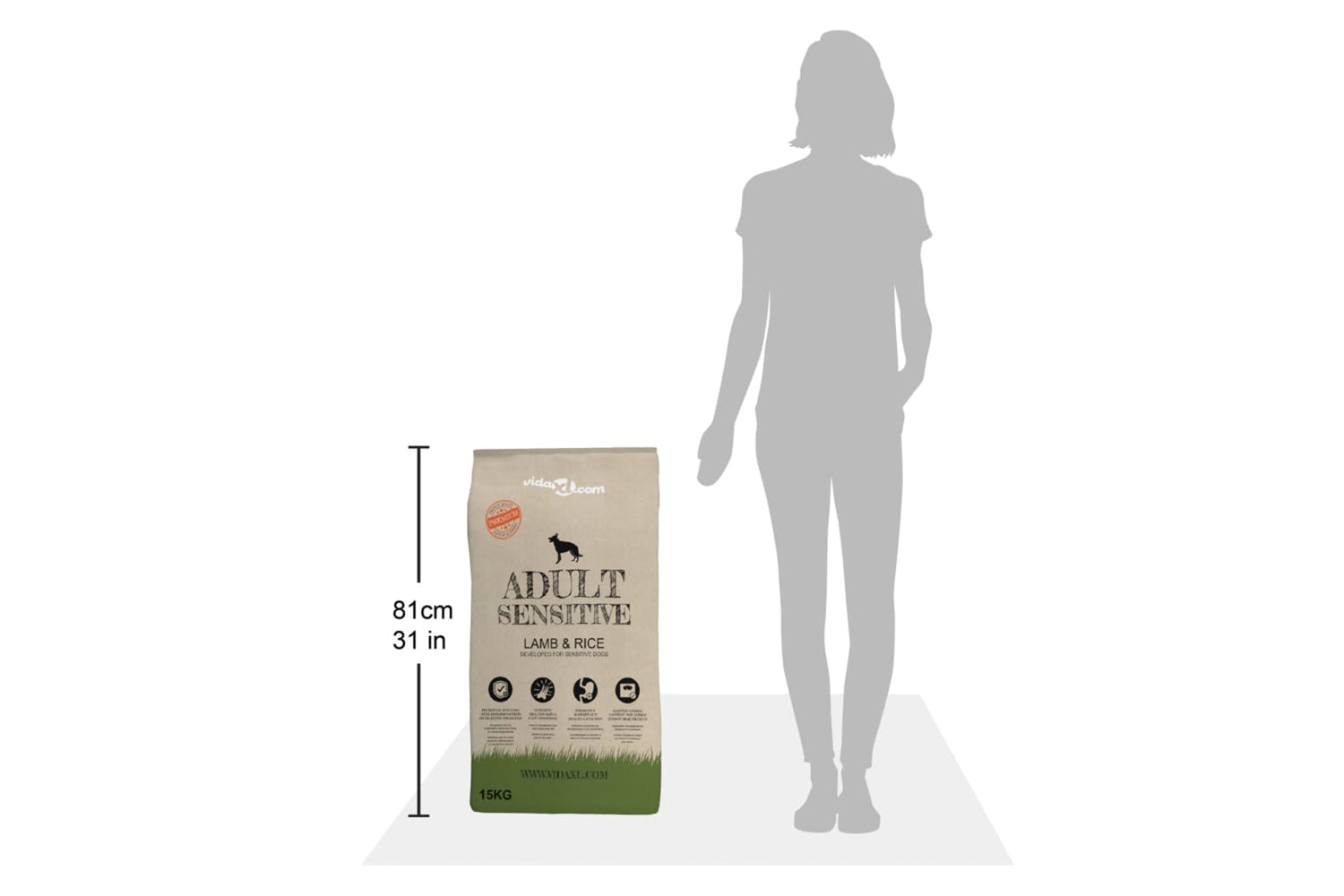 Vidaxl 275192 Premium Dry Dog Food Adult Sensitive Lamb & Rice 2 Pcs 30 Kg-10