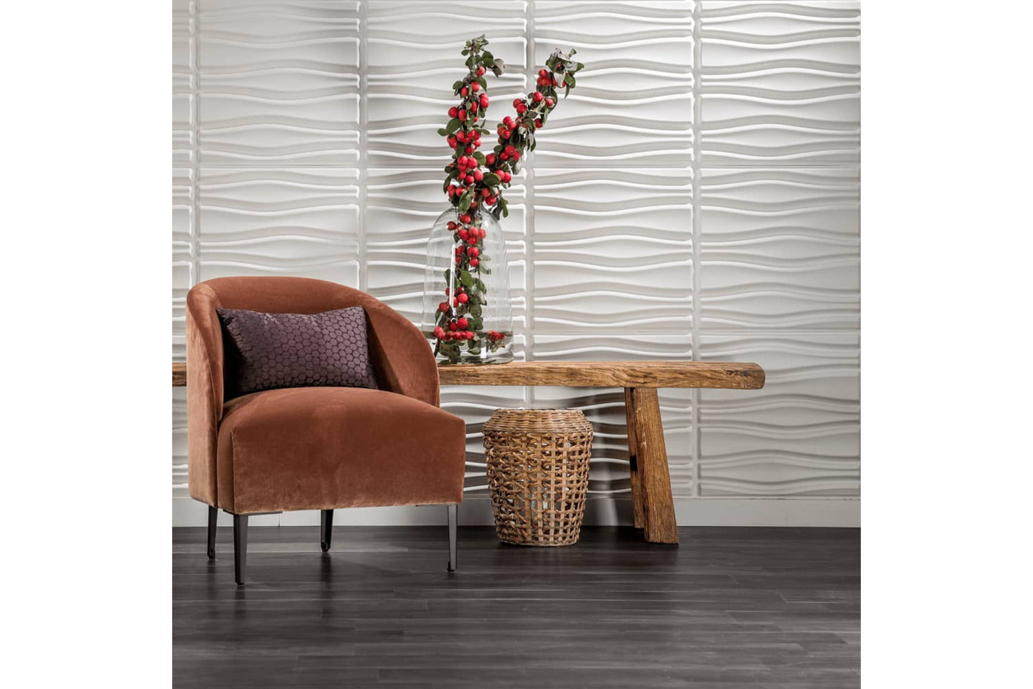 Wallart 276205 24 Pcs 3d Wall Panels Ga-wa14 Flows-7