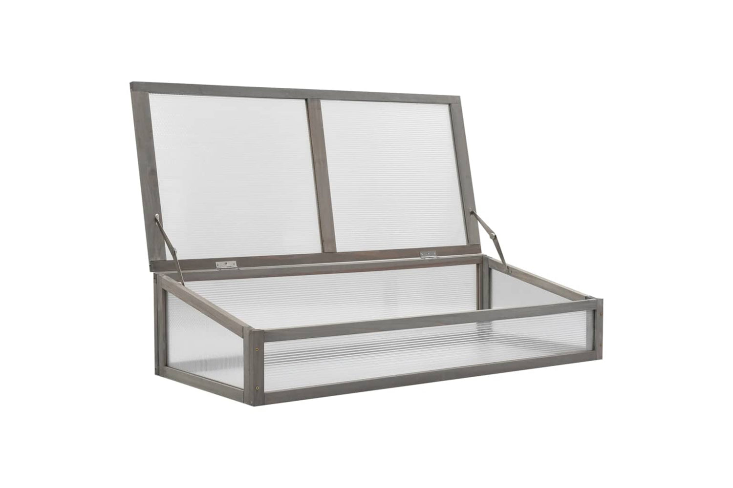 vidaXL 316472 Raised Bed With Greenhouse 110x54x120cm Solid Fir Wood-10