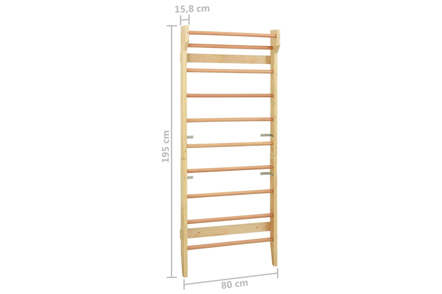 vidaXL 91787 Wall Bar 80x15.8x195cm Wood-8