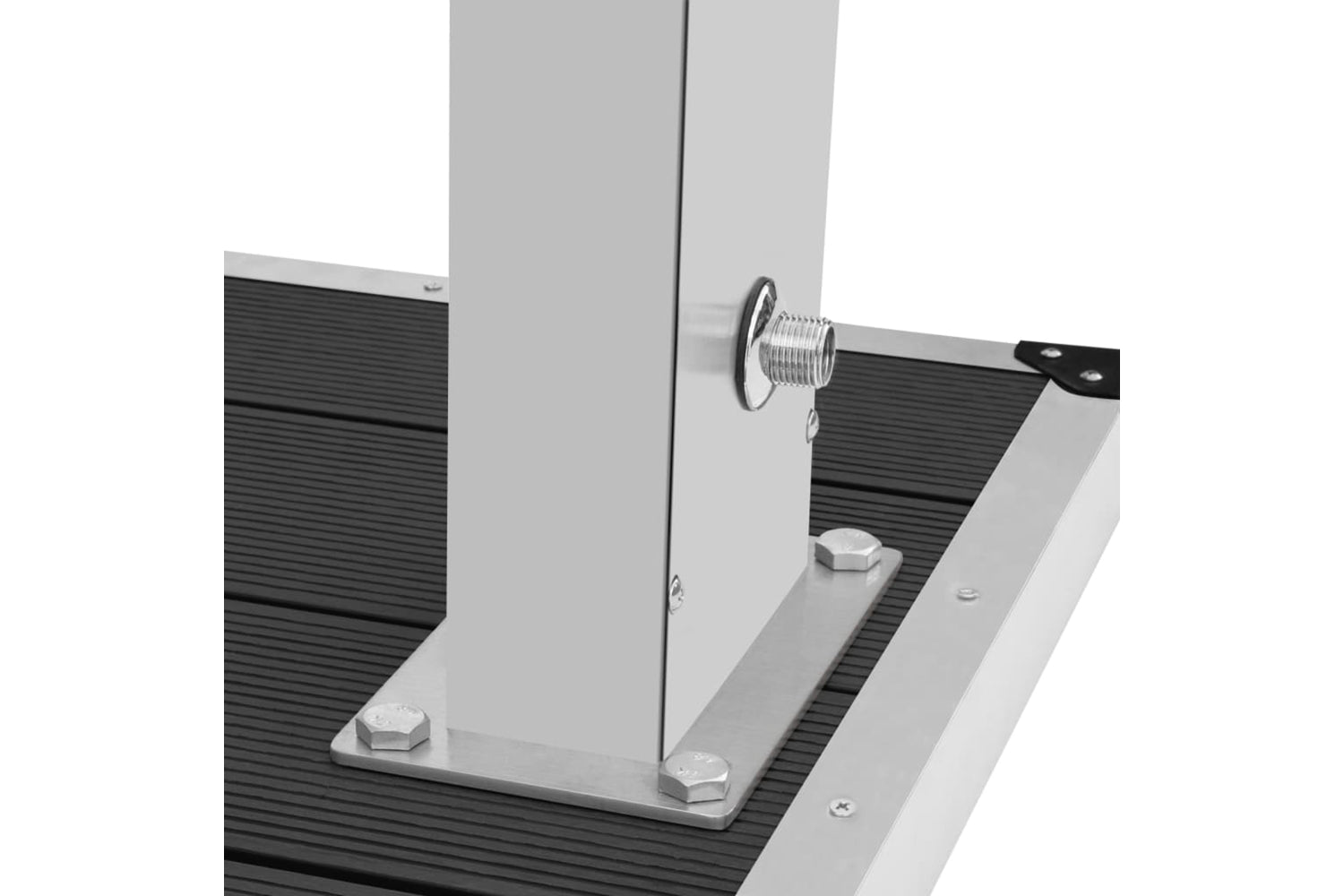 Vidaxl 3051288 Outdoor Shower With Tray Wpc Stainless Steel-10