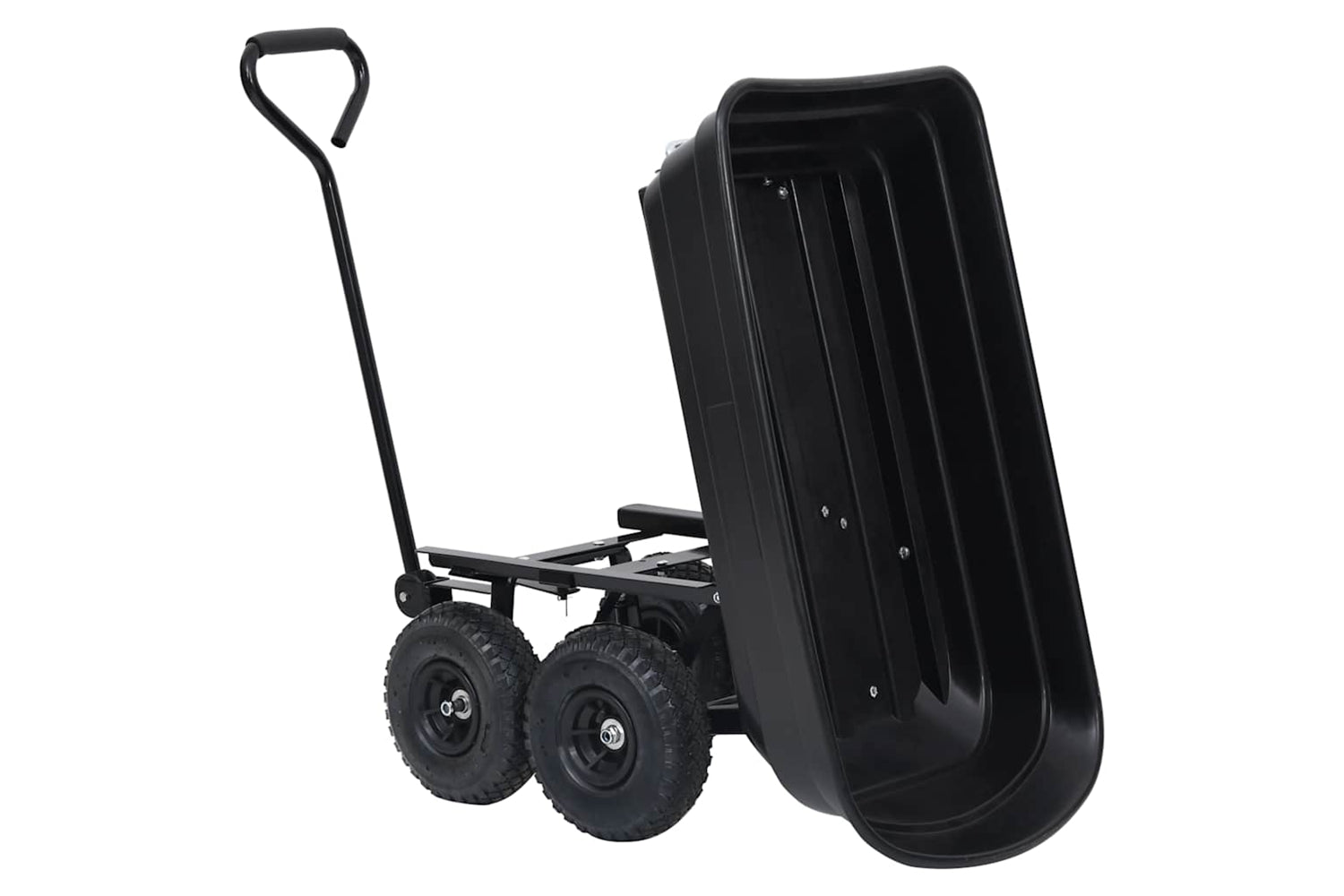 Vidaxl 92579 Garden Tipping Hand Cart 300 Kg 75l Black-10