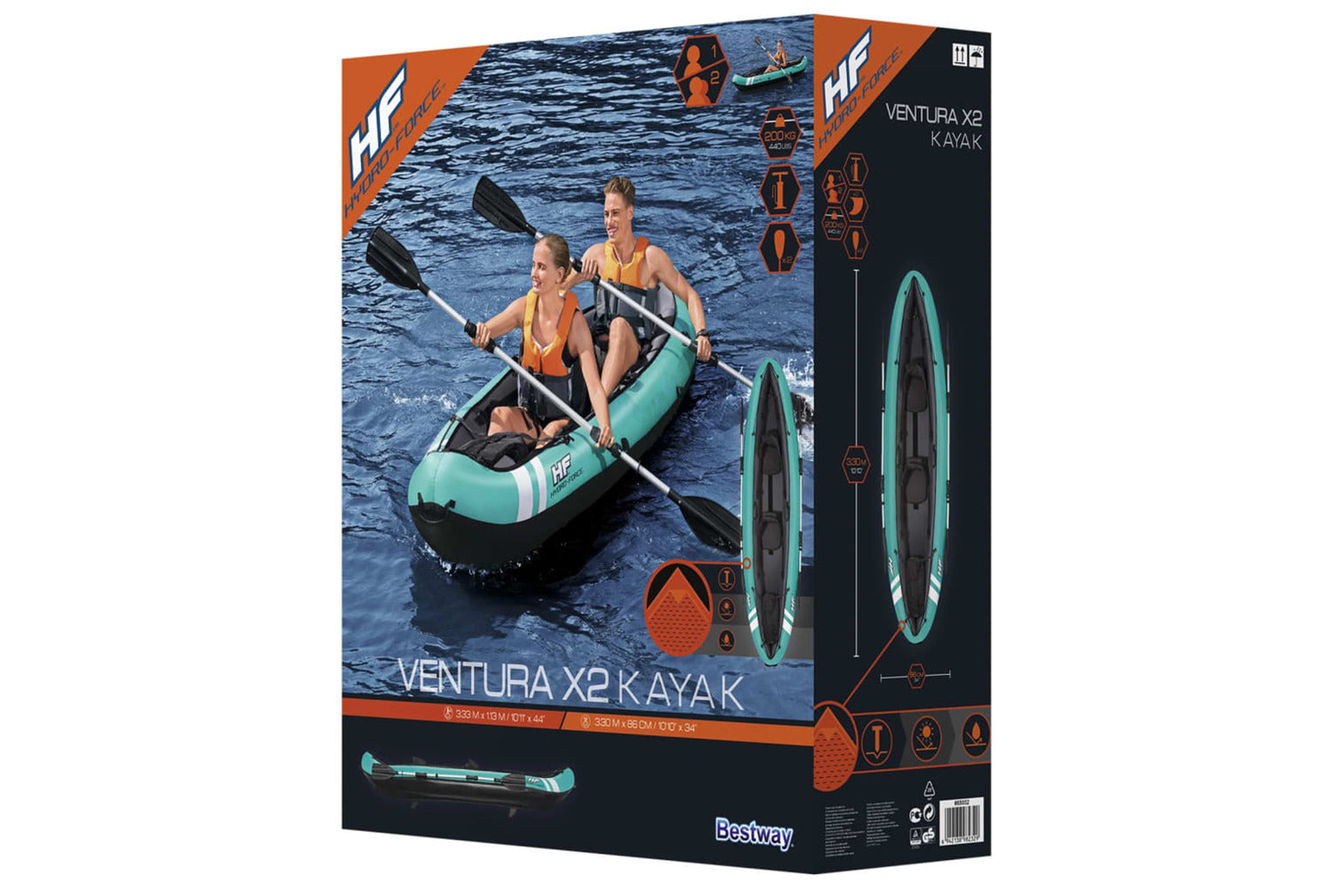 Bestway 92919 Hydro-force Ventura X2 Kayak 330x86 Cm-8