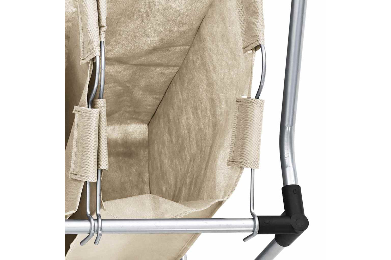 Vidaxl 282428 Laundry Sorter With 4 Bags Cream Steel-9