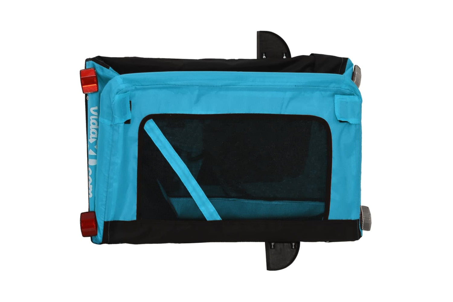 Vidaxl 93911 Pet Bike Trailer Blue And Black Oxford Fabric&iron-9