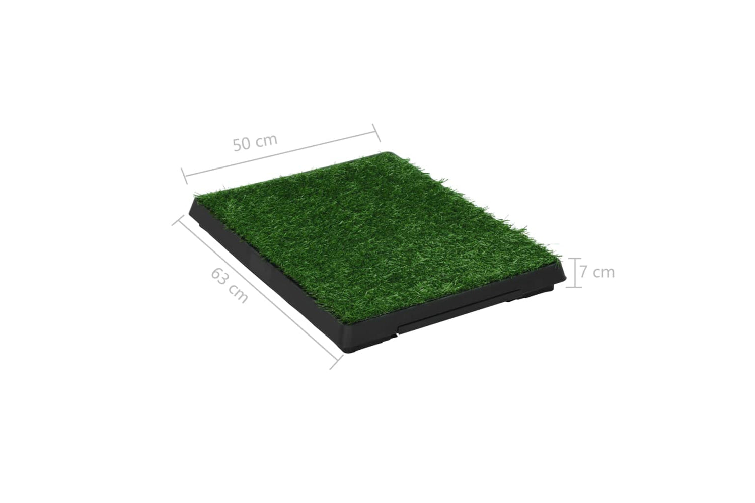 vidaXL 170767 Pet Toilets 2 Pcs With Tray & Faux Turf Green 63x50x7cm Wc-9