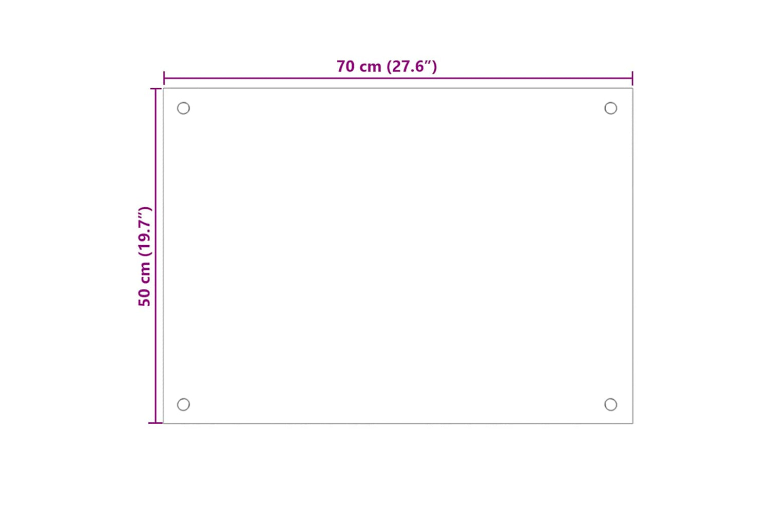 Vidaxl Kitchen Backsplash Black 70 X 50 Cm Tempered Glass-9