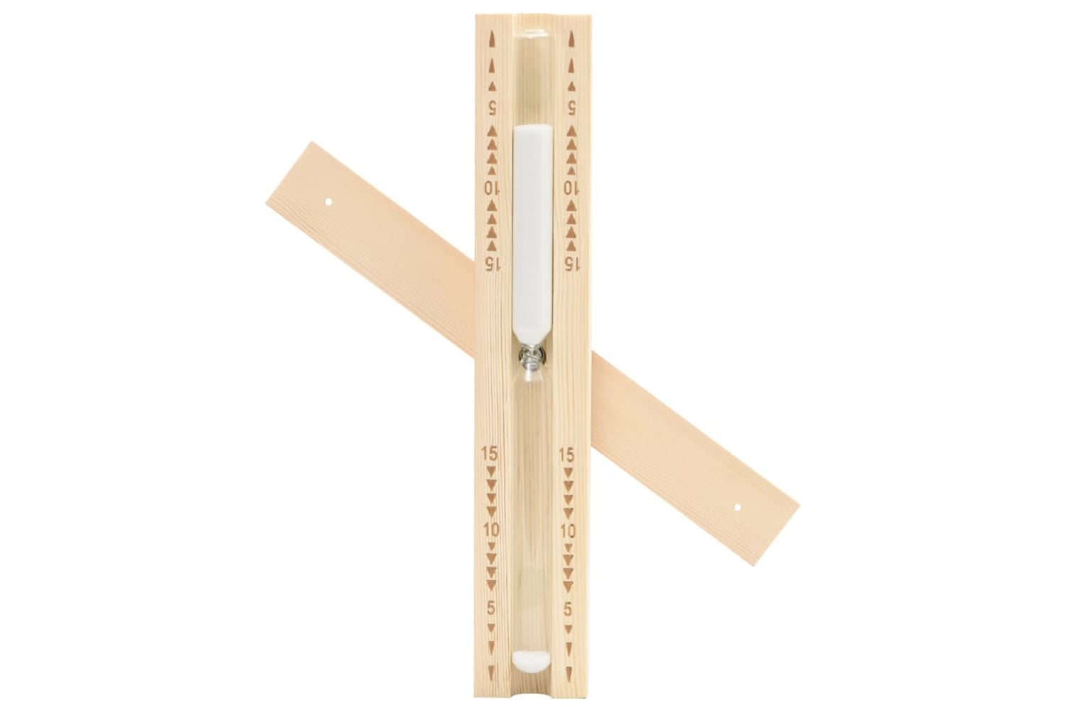 Vidaxl 51686 2 In 1 Sauna Hygrothermograph And Sand Timer Set Solid Wood Pine-10