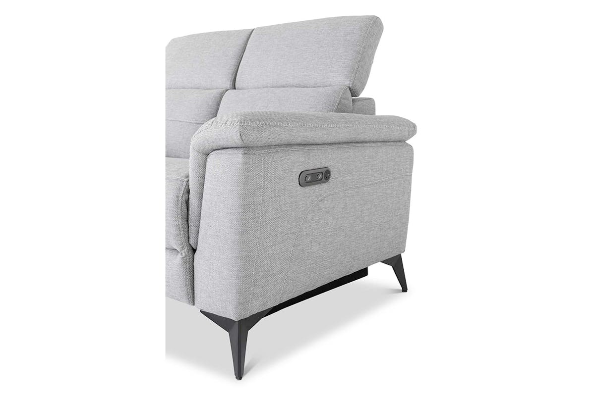 Penny 2 Seater Sofa | Power Recliner | Fabric | Grey-6