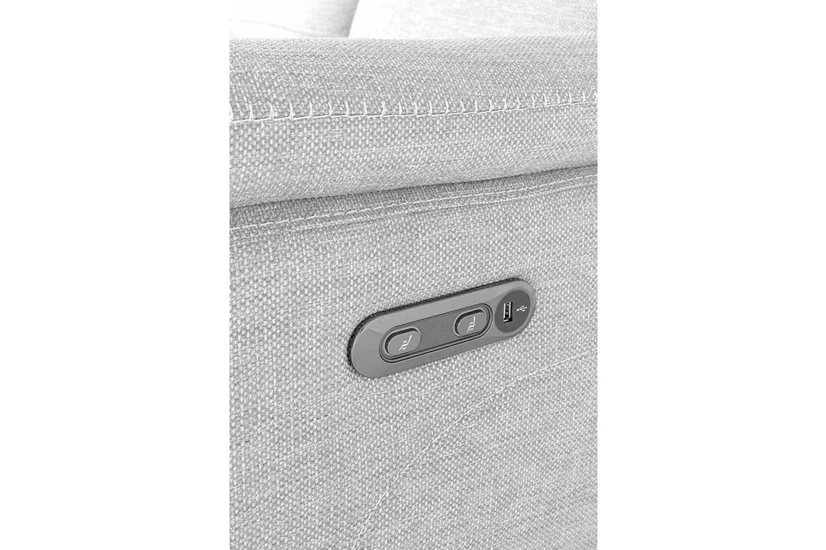 Penny 2 Seater Sofa | Power Recliner | Fabric | Grey-8