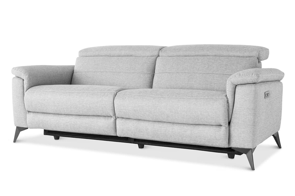 Penny 3 Seater Sofa | Power Recliner | Fabric | Grey-4