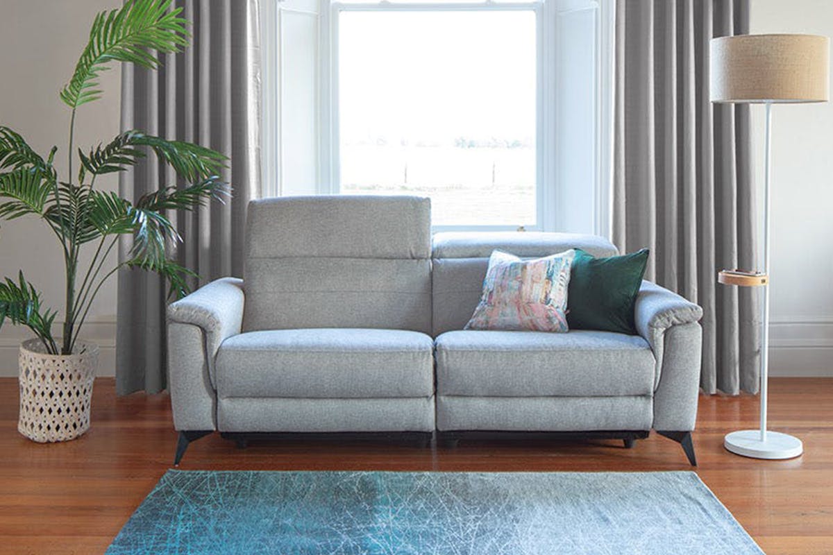Penny 2 Seater Sofa | Power Recliner | Fabric | Grey-2