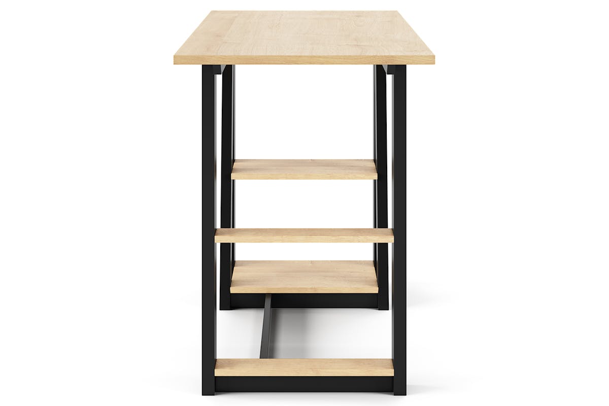 Dorel Penzance Desk | Light Brown/Black-5