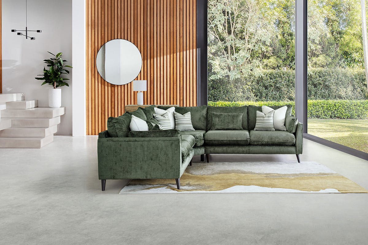 Petra Corner Sofa | Olive-12