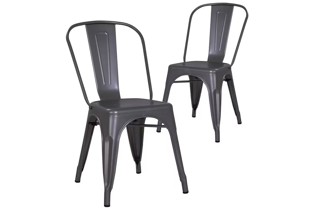 Pollux Dining Chair | Metallic Grey-2