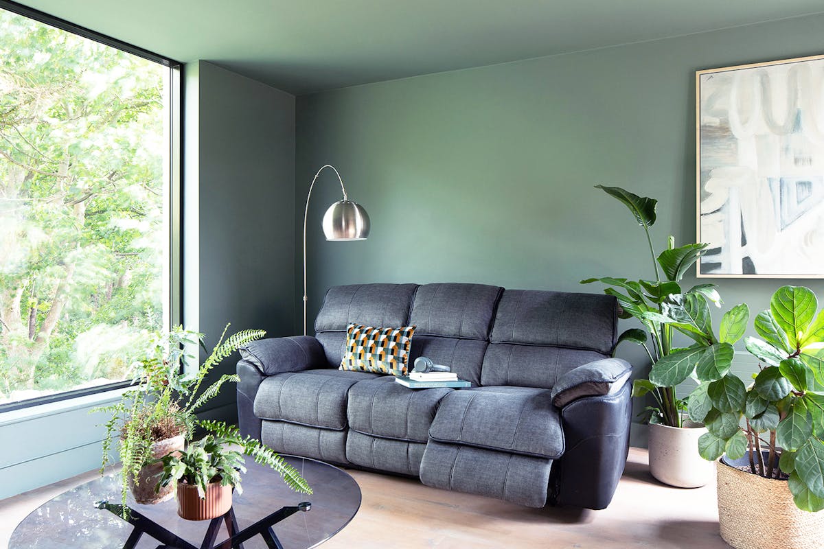 Potts 3 Seater Sofa | Manual Recliner | Grey-10