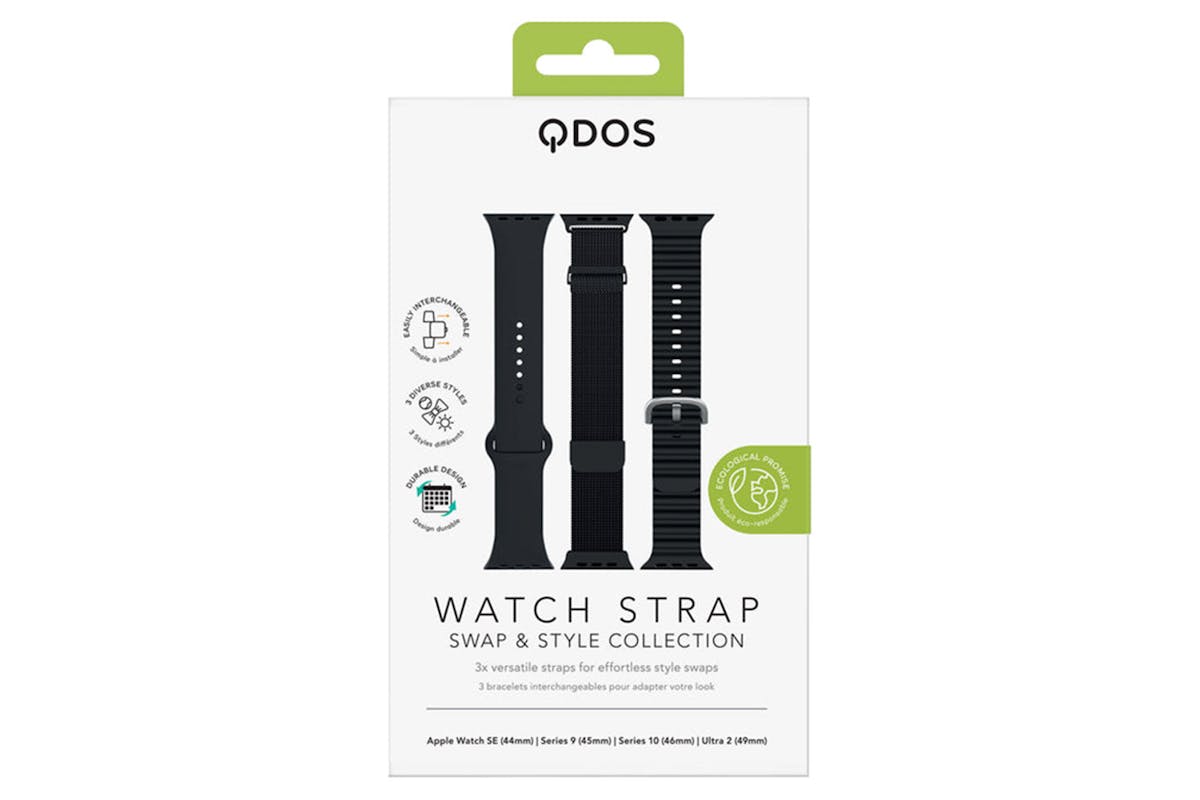 QDOS Apple Watch Strap Bundle | Black-8