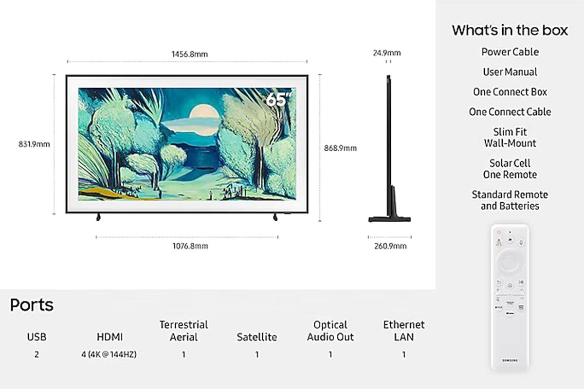 Samsung 65" LS03F QLED 4K Smart TV (2025) | QE65LS03FAUXXU-13
