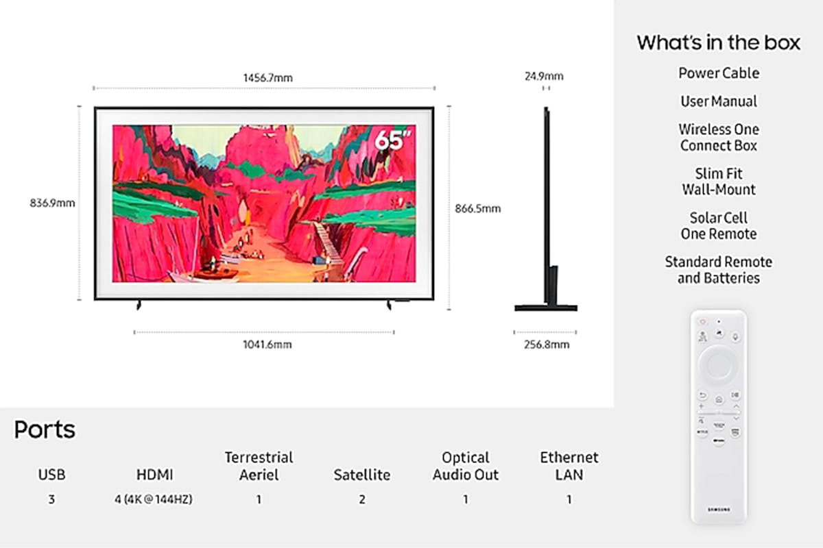 Samsung 65" The Frame Pro LS03FW Neo QLED 4K Smart TV (2025) | QE65LS03FWUXXU-13