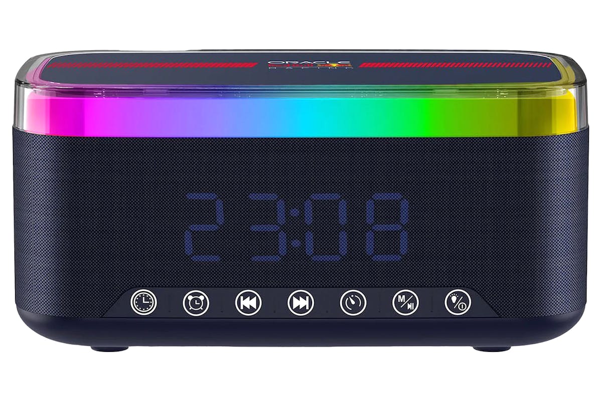 Red Bull Oracle Bluetooth Alarm Clock Radio with Speaker