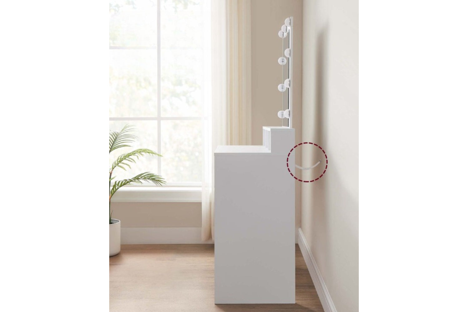 Vasagle Rdt164w01 - Vanity Table-5