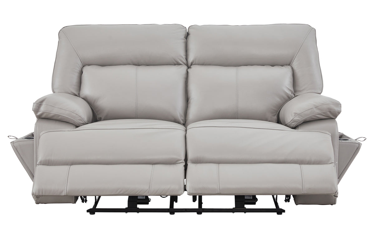 Rea 2 Seater Sofa | Leather | Grey-4