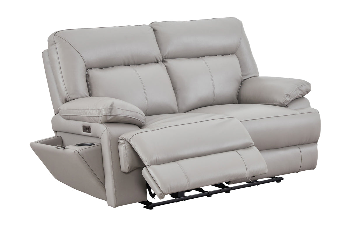 Rea 2 Seater Sofa | Leather | Grey-6