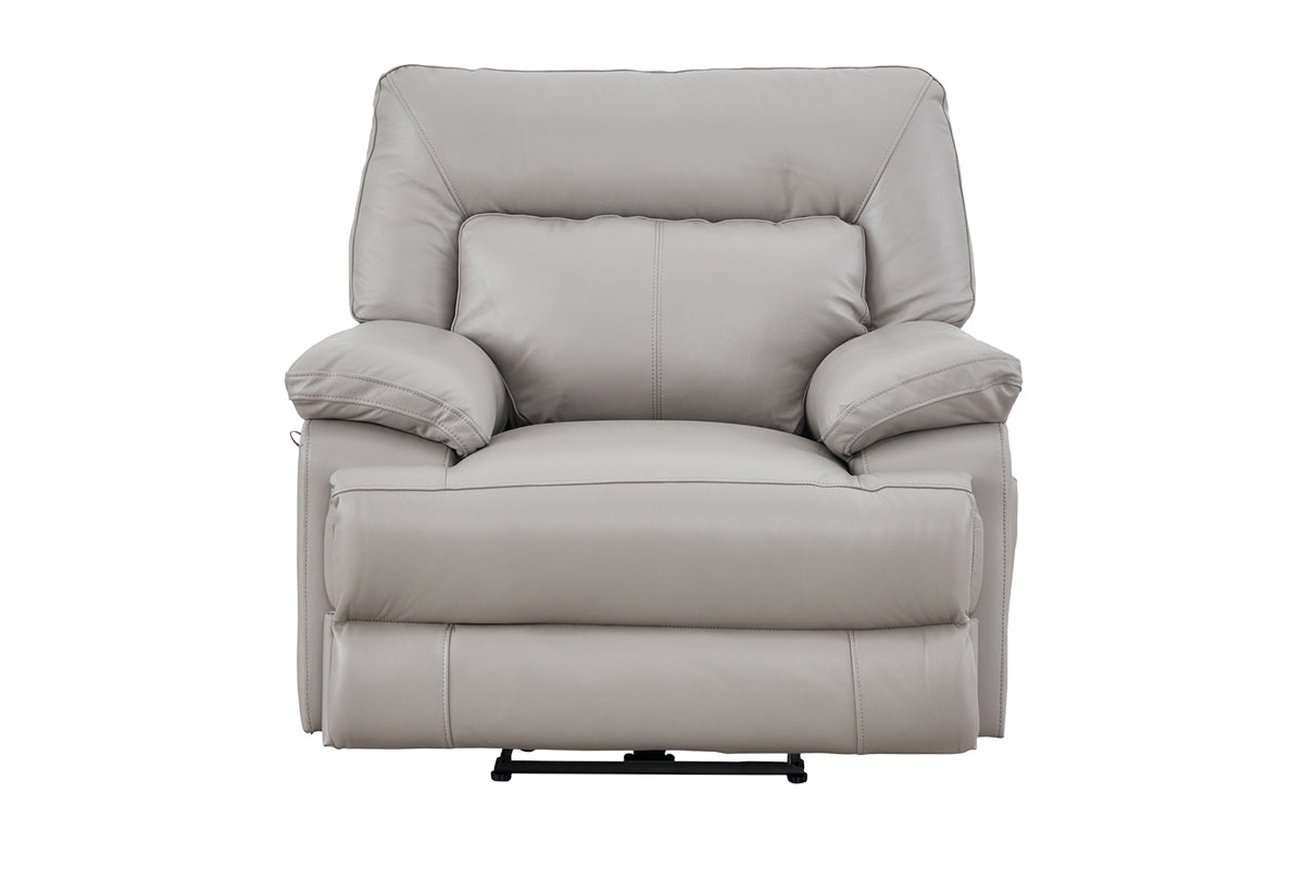 Rea Armchair | Leather | Grey