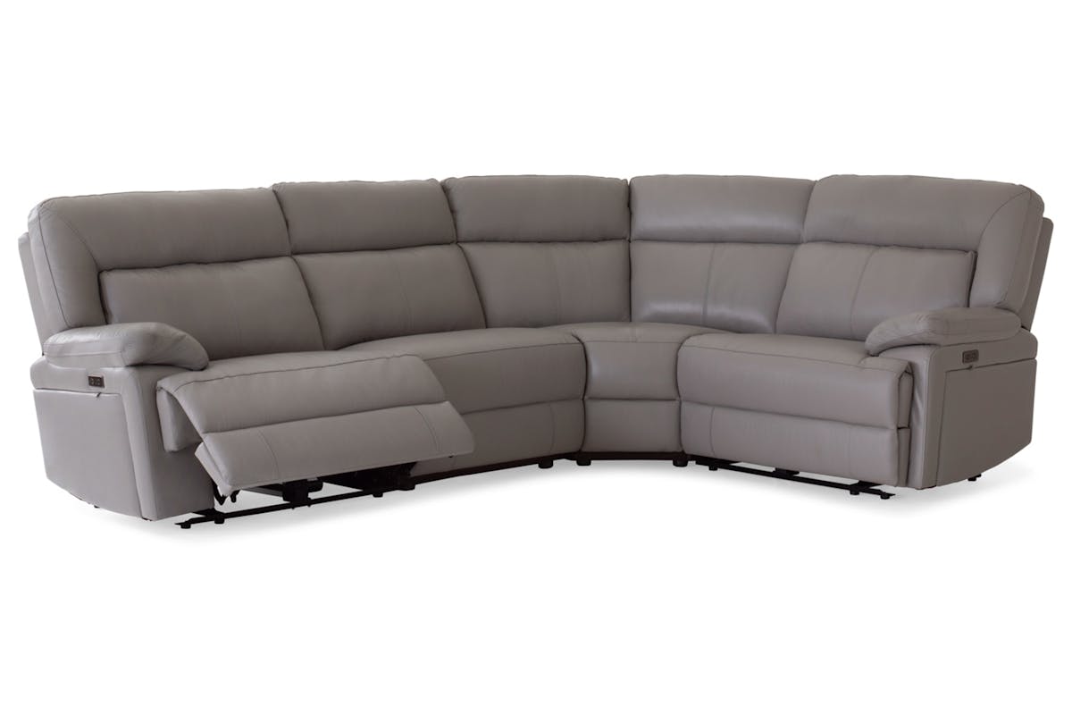 Rea Corner Sofa | Small | Power Recliner | Mink-5