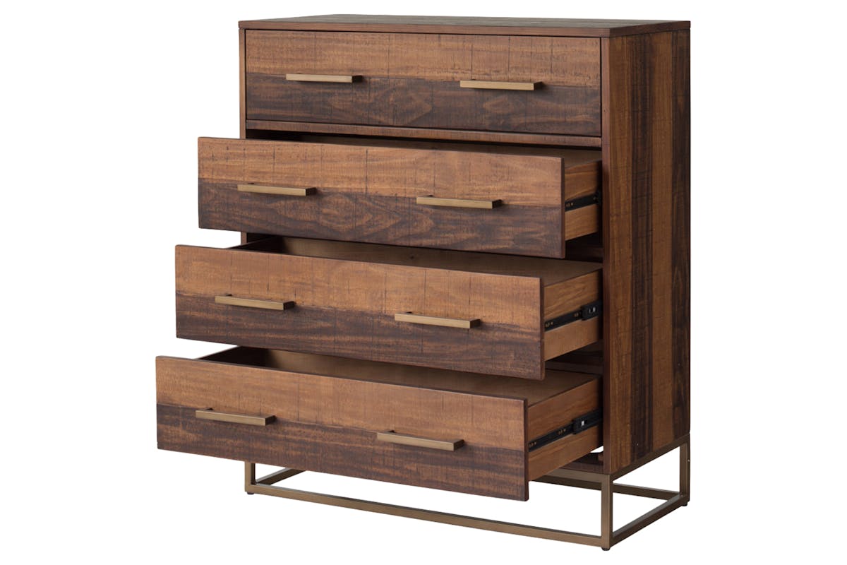 Retreat Chest of Drawer | 4 Drawer | Walnut Effect-4