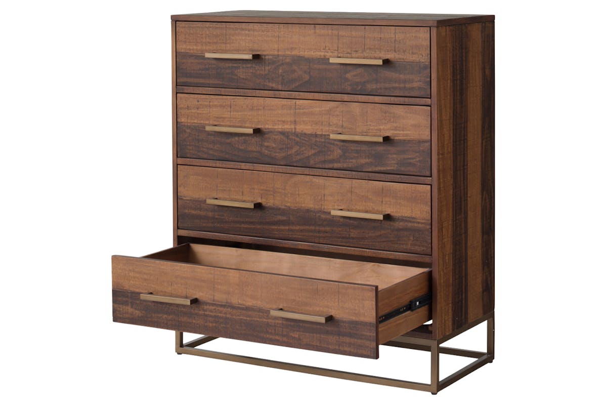 Retreat Chest of Drawer | 4 Drawer | Walnut Effect-5