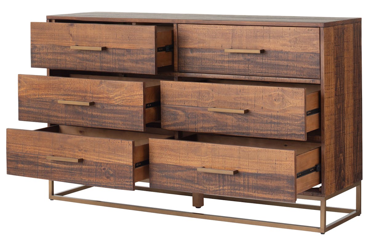 Retreat Dresser | 6 Drawer | Walnut Effect-4