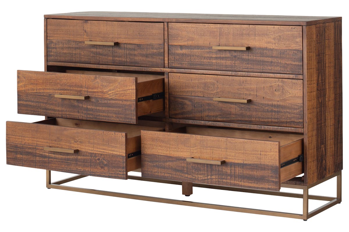 Retreat Dresser | 6 Drawer | Walnut Effect-5