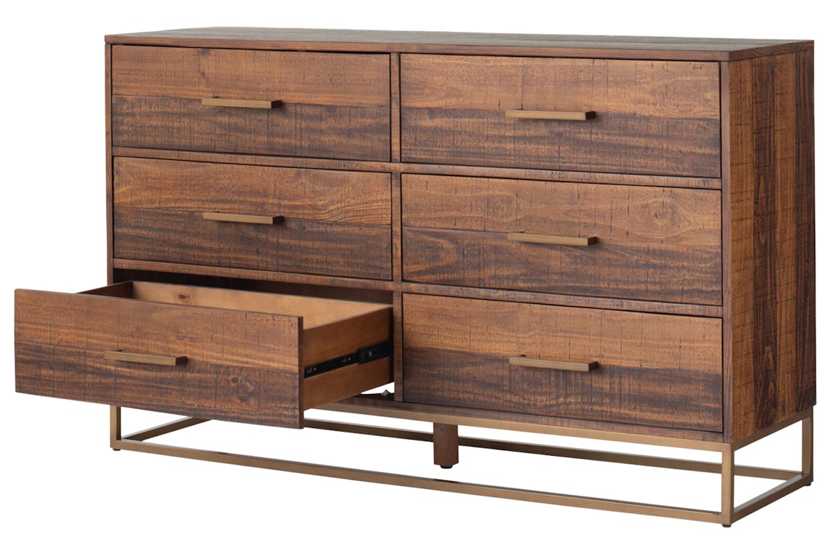 Retreat Dresser | 6 Drawer | Walnut Effect-6