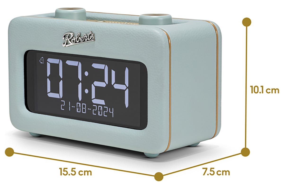Roberts Revival Rest Clock Radio | Duck egg-6