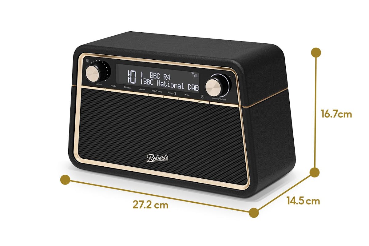 Roberts Reva Bluetooth Table Top Radio | Black-5