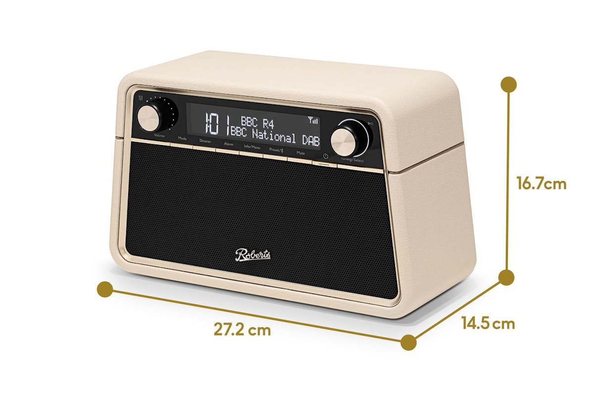 Roberts Reva Bluetooth Table Top Radio | Pastel Cream-5