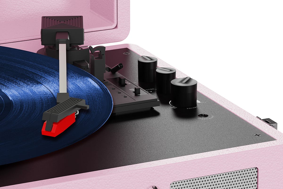 Mixx Revival 55 Stereo Vinyl Record Player | MRRP-55-PI-492 | Pink-3