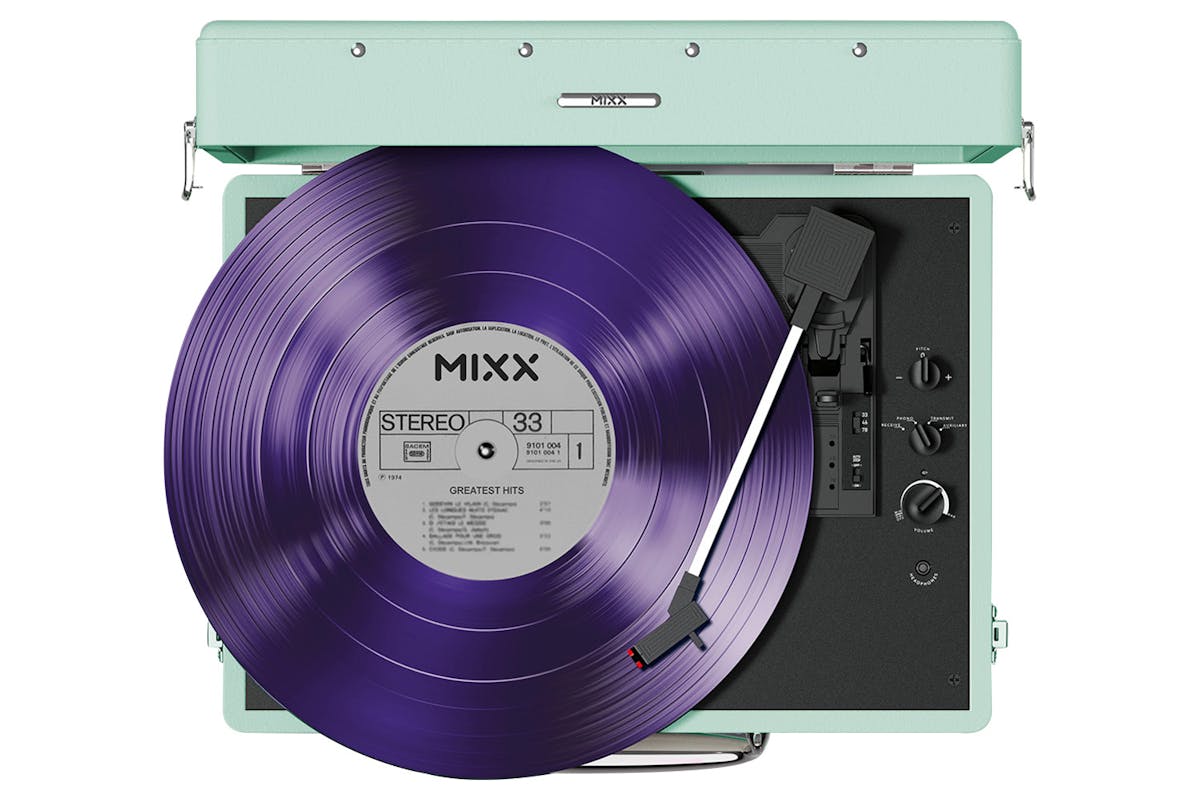 Mixx Revival 55 Stereo Vinyl Record Player | MRRP-55-GR-491 | Green-5