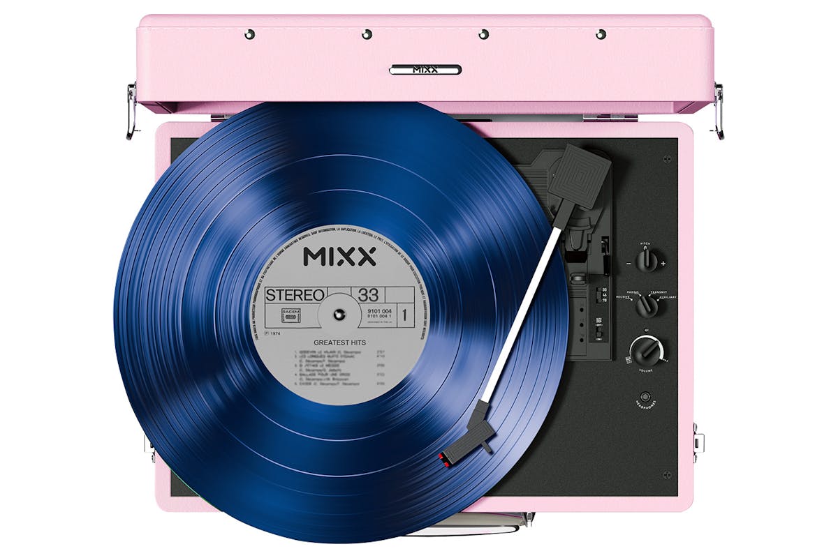 Mixx Revival 55 Stereo Vinyl Record Player | MRRP-55-PI-492 | Pink-6