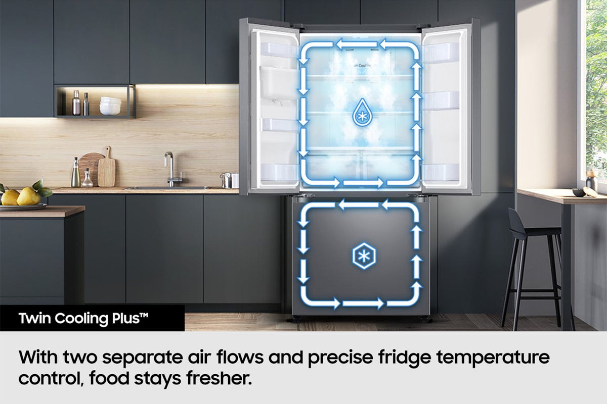 Samsung Series 8 SpaceMax French Style Fridge Freezer | RF50C510ES9/EU-5